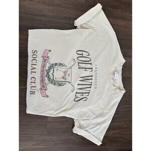 Pink Lily Golf Wives Club Size Large Soft T-shirt